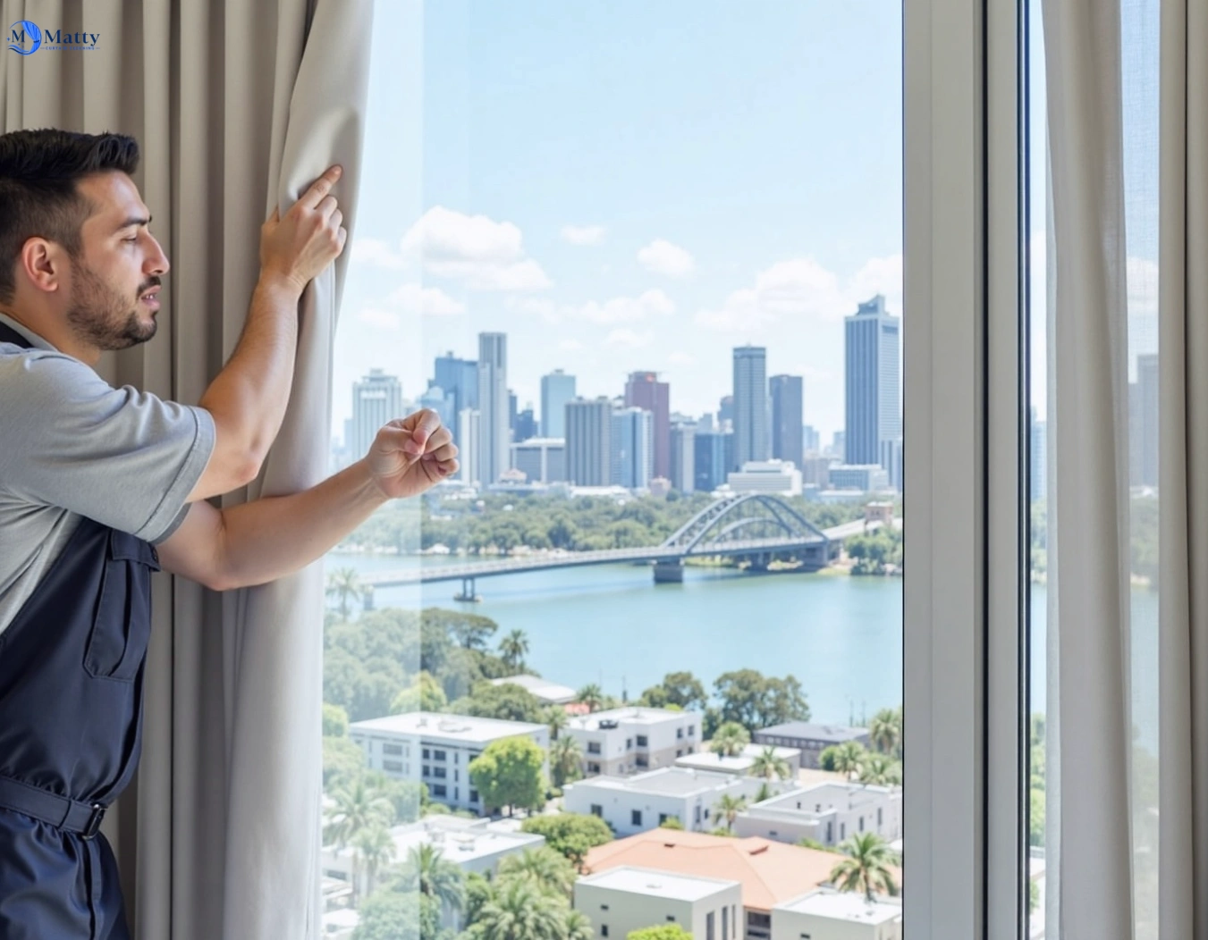 Professional curtain steam cleaning service huntingdale-vic QLD by Matty Curtain Cleaning