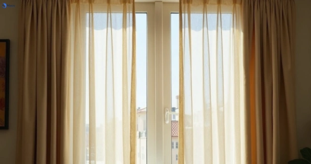 Dull dusty drapes in huntingdale-vic before professional cleaning